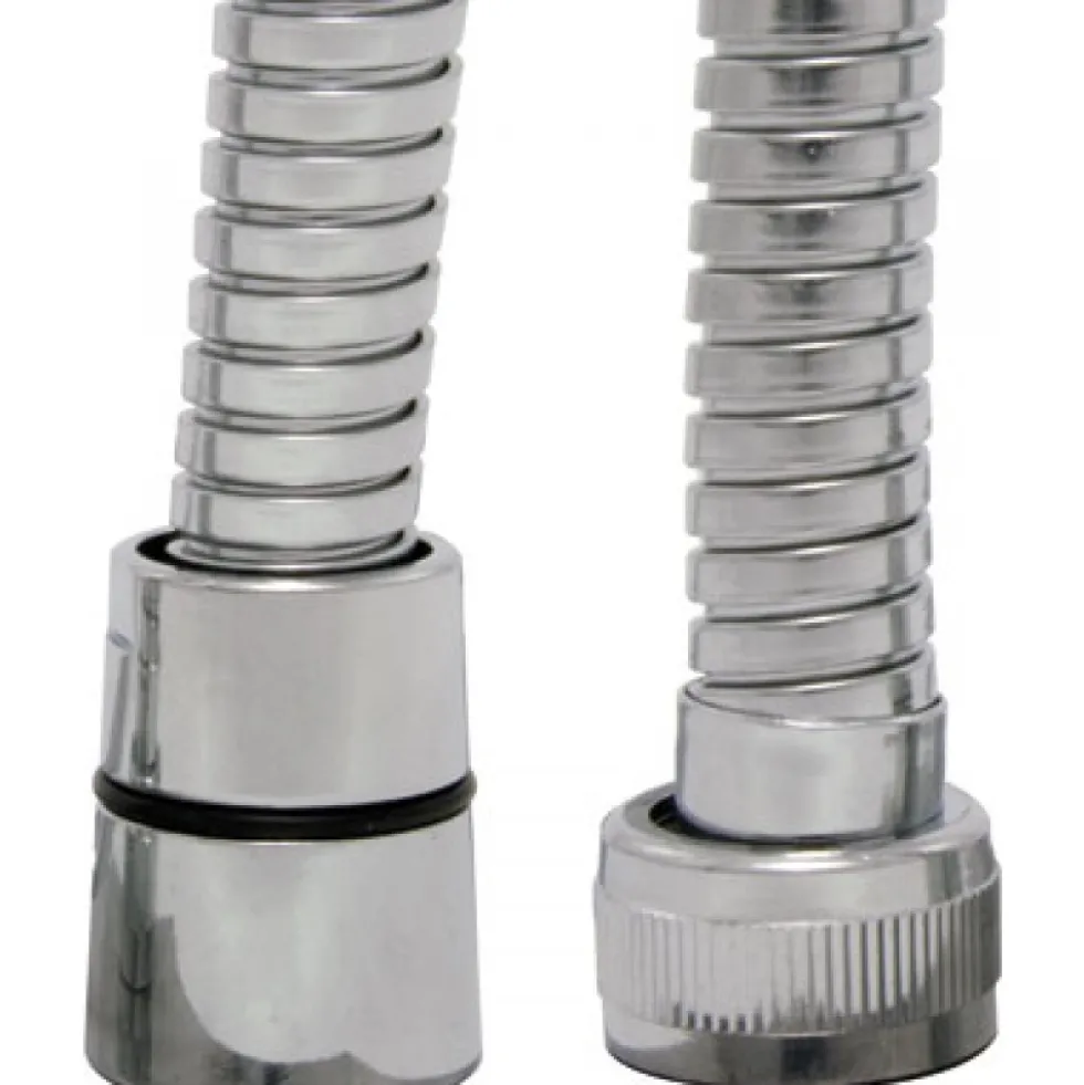 Flexible de douche laiton chromé double agrafage DISFLEX