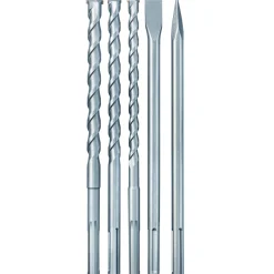 Forets et burins SDS Max pour marteau perforateur - lot de 5 KWB