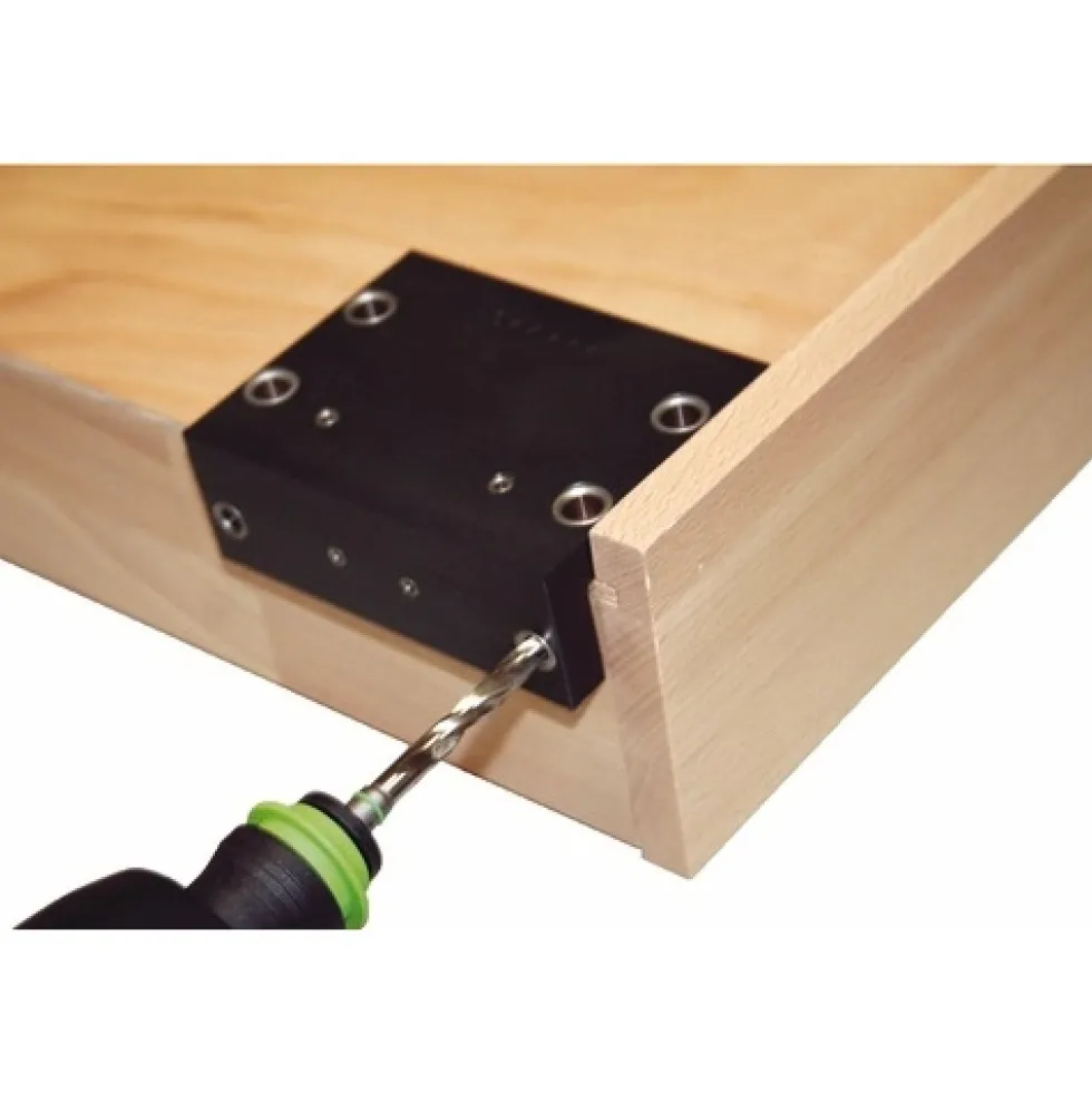 Gabarit de perçage BlueJig coulisses Quadro EB 20 HETTICH