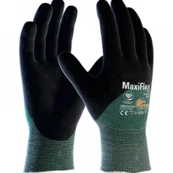Gants anti-coupure MAXIFLEX CUT 34-8753 - vert et noir - 12 paires ATG