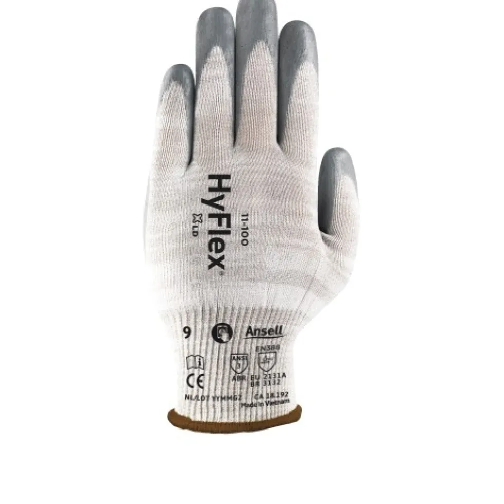 Gants anti-coupures antimicrobiens - HYFLEX 11-100 - 12 paires ANSELL