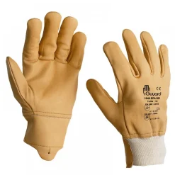 Gants de manutention poignets tricot oléohydrofuge -cuir -1549 EPA BEI GUYARD