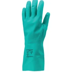 Gants de protection chimique EUROCHEM 5520 nitrile vert longueur 33 cm Coverguard