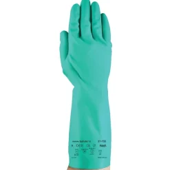 Gants de protection chimique AlphaTec Solvex 37-155 verts - 12 paires ANSELL