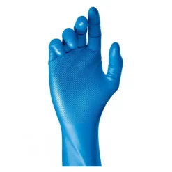 Gants en nitrile bleus avec grip écailles - 590BL GRIPPAZ - par 50 JUBA