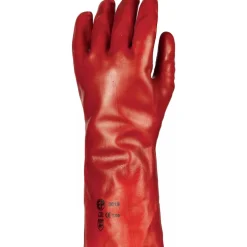 Gants EUROSTRONG 3620 PVC 36 cm avec enduction standard - rouge Coverguard