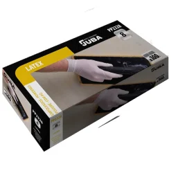 Gants jetables en latex poudrés PP2328 - boîte de 100 JUBA