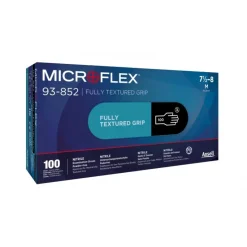 Gants jetables multiusage en nitrile noir MICROFLEX 93-852 - par 100 ANSELL