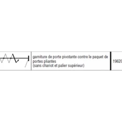 Garniture de porte pivotante Centerfold, Variofold 80/H-vantail 80 kg HAWA