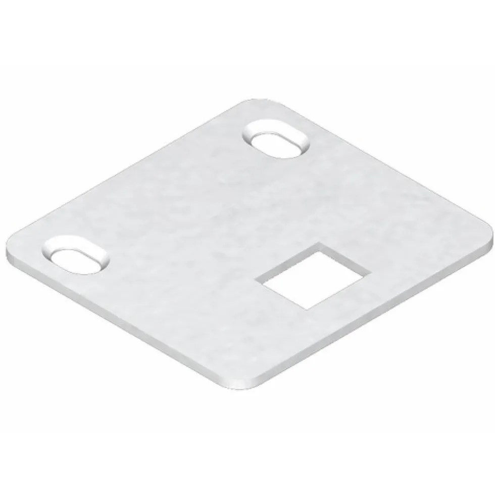 Gâche basse plate inox - pour crémone pompier - 65 x 60 mm LA CROISÉE DS