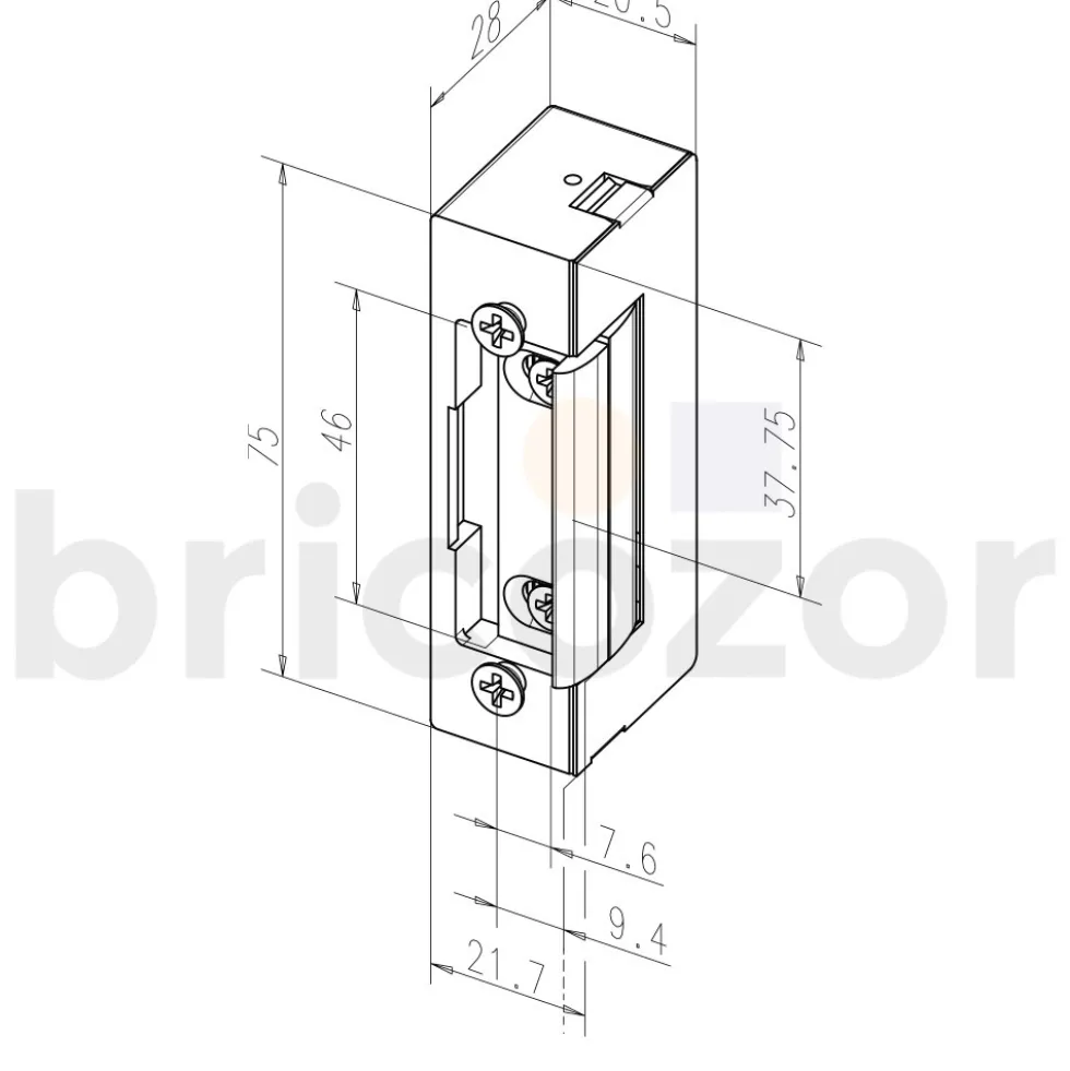 Gâche électrique à rupture - organe de protection - 12/24 V - SPE 73 EFF EFF