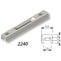 Gâche pour coulissant aluminium - 2240 LA CROISÉE DS