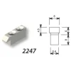 Gâche 2247 pour fermetures encastrées série 6790 pour coulissant aluminium LA CROISÉE DS