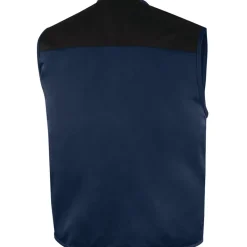 Gilet de travail multipoches sans manches bleu et orange Mach 1 DELTA PLUS