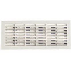 Grille de ventilation FB201, 112x318mm, à visser ou à coller, 155cm2 NICOLL