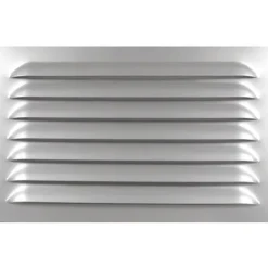 Grille en aluminium anodisé - non percée - sans moustiquaire AUTOGYRE