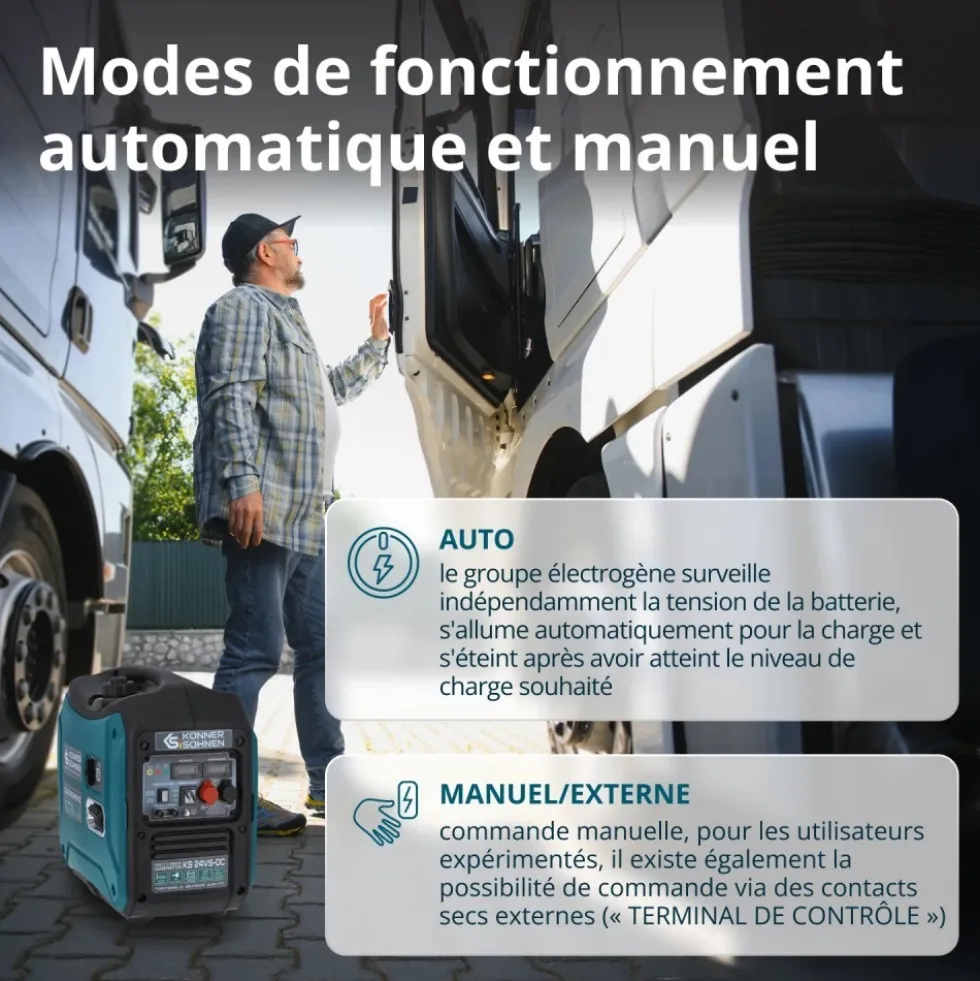 Groupe électrogène de courant continu - 1,6 kW - KS 24VS-DC KONNER & SOHNEN