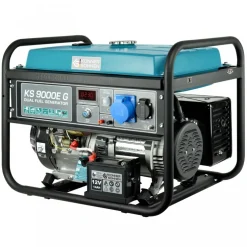 Groupe électrogène à essence/gaz - démarrage manuel/électrique - 6,5 kW - 230V - KS 9000E G KONNER & SOHNEN