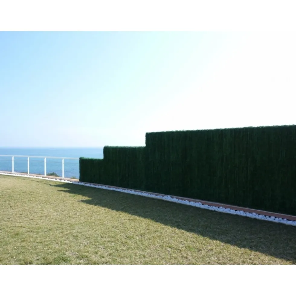 Haie végétale artificielle - vert sapin - 126 brins – Ultra JET7GARDEN