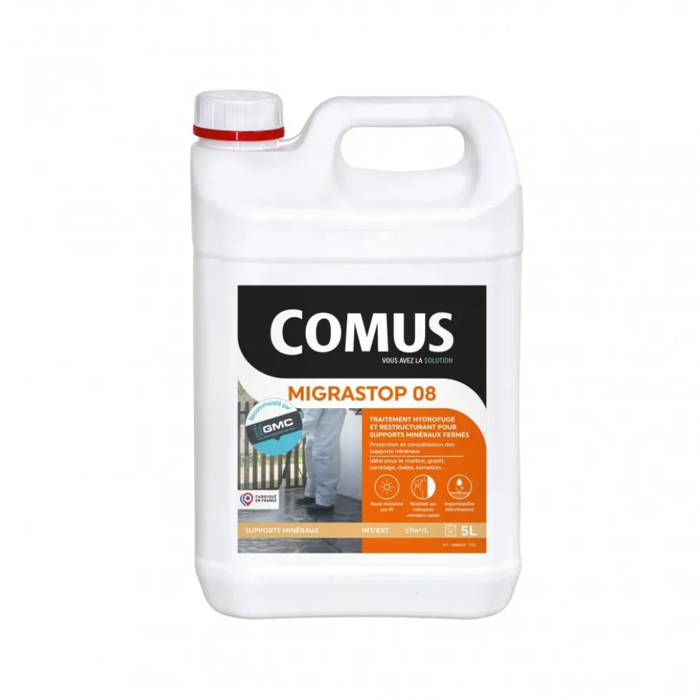 Hydrofuge minéral incolore - Migrastop® 08 COMUS