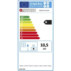 Insert à bois ventilé 10,5 kW - largeur 100 cm - INSERTO 100 LEAN LA NORDICA EXTRAFLAME