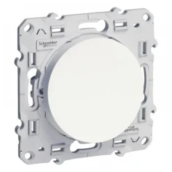 Interrupteur et poussoir - commande d'éclairage - blanc - Odace SCHNEIDER