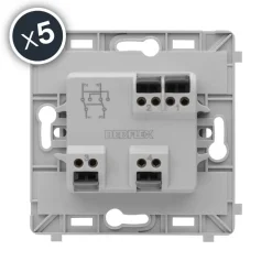 Interrupteurs permutateurs - blanc - boîte de 5 - Caly DEBFLEX