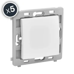 Interrupteurs permutateurs - blanc - boîte de 5 - Caly DEBFLEX