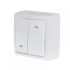 Interrupteur volet roulant saillie complet - blanc - Blok DEBFLEX