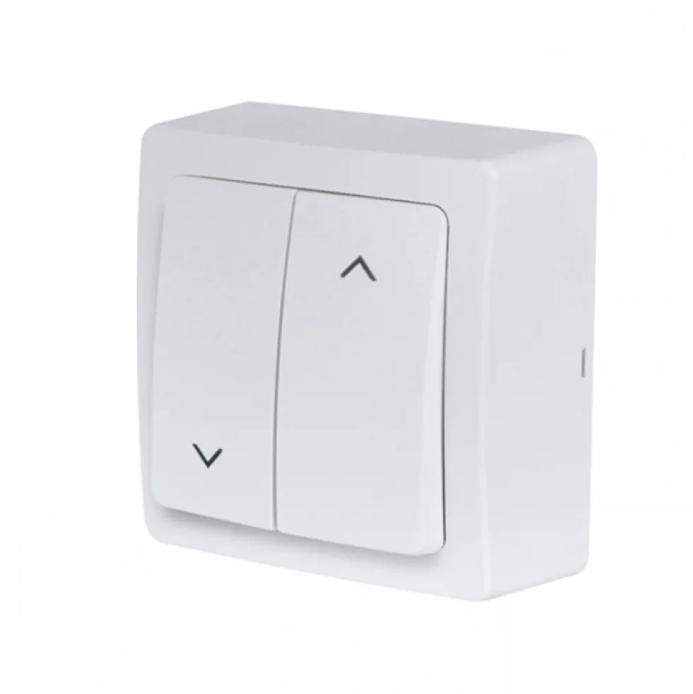 Interrupteur volet roulant saillie complet - blanc - Blok DEBFLEX
