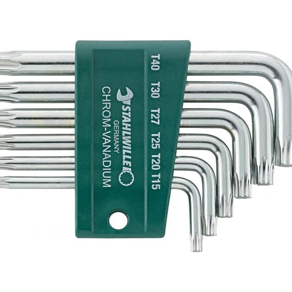 Jeu de clés mâles coudées - empreinte Torx - 10766/9 STAHLWILLE