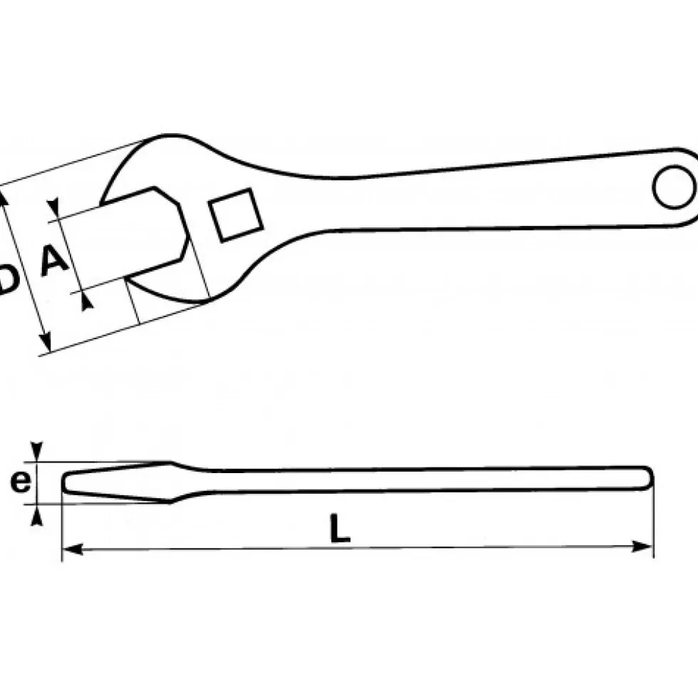 Jeu de 2 clés à molette chromées 8" et 10" 54-J2N SAM OUTILLAGE