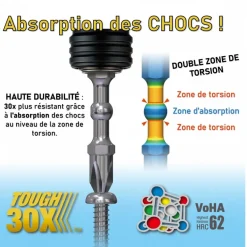 Jeu de 11 Embouts de vissage IMPACT BALL VESSEL
