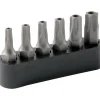 Jeu de 6 embouts 1/4'' Torx® sur rack plastique SAM OUTILLAGE