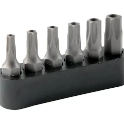Jeu de 6 embouts 1/4'' Torx® sur rack plastique SAM OUTILLAGE
