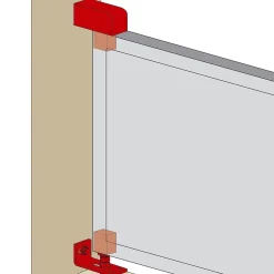 Jeu de pivots réglables type 300 avec chevilles et capot pvc - tube 40 TORBEL