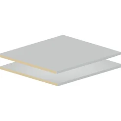 Jeu de 2 tablettes pour caisson armoire - largeur 600 mm BRICOZOR