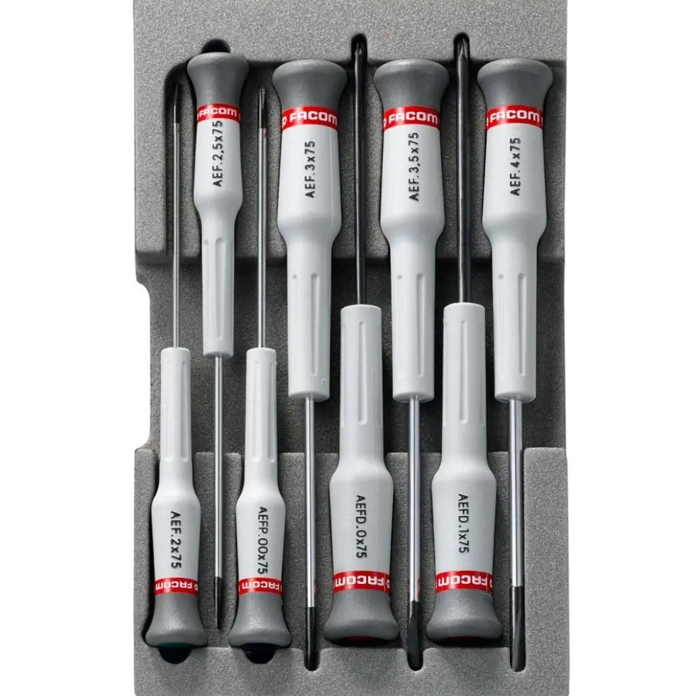 Jeu de 8 tournevis de précision MicroTech AEF.J3 FACOM