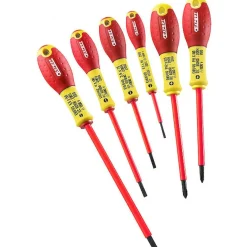 Jeu de 6 tournevis isolés fente - phillips Expert - E160910 EXPERT BY FACOM