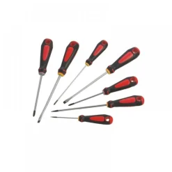 Jeu de 7 tournevis manche bi-matière - Fente et Philipps SAM OUTILLAGE