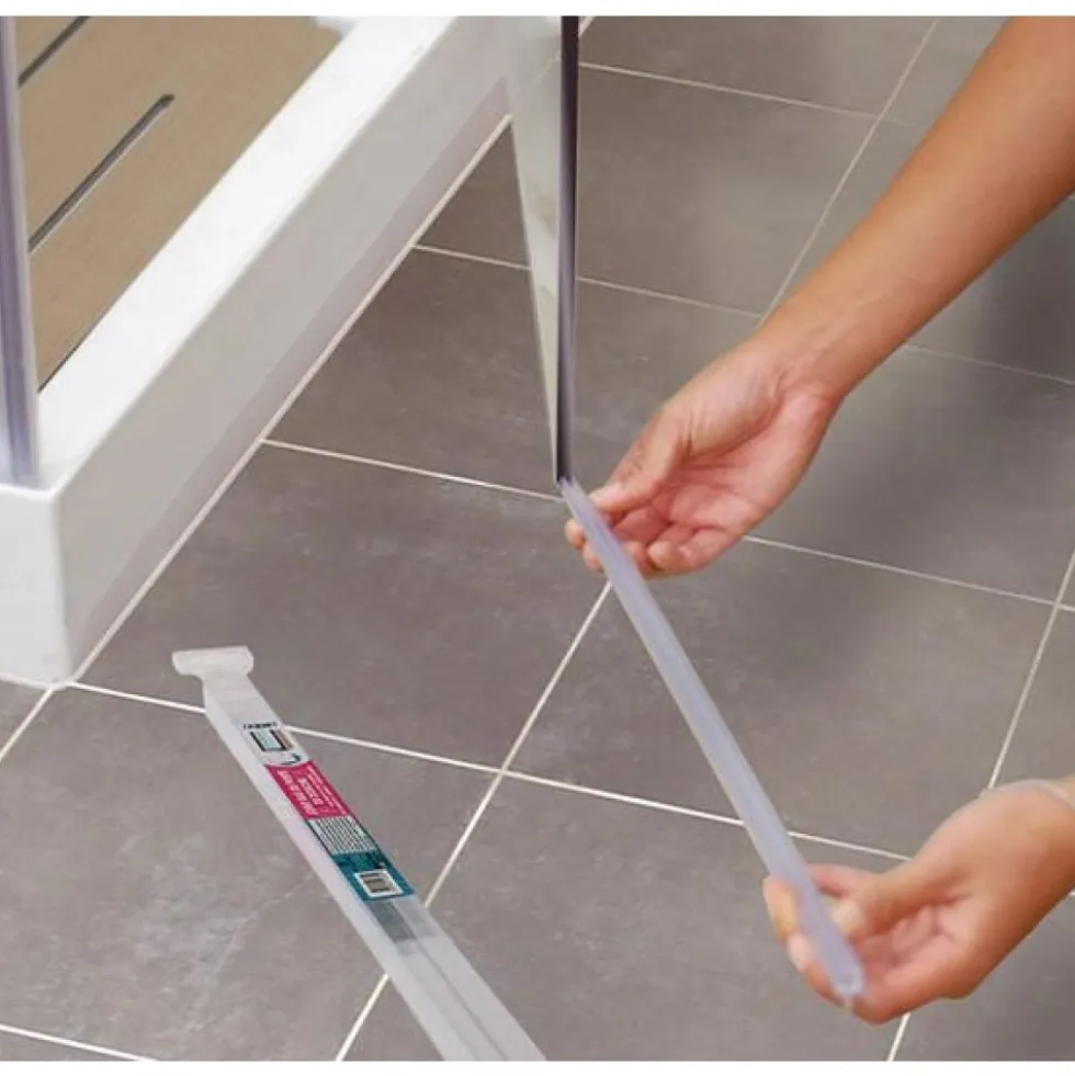 Joint bas de porte de douche - double lèvre - longueur 1 m GEB