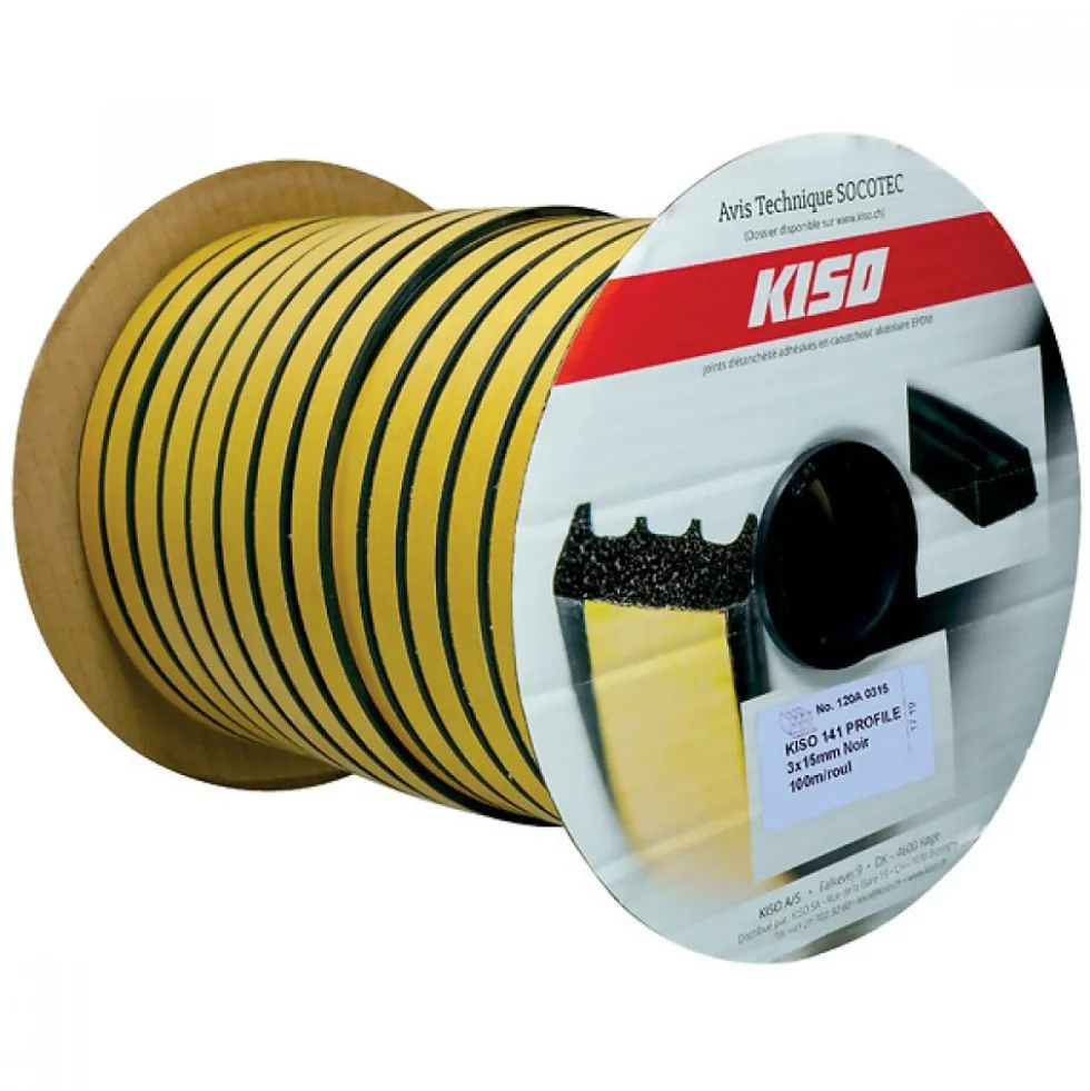 Joints de vitrage KISO 141 EPDM 4 mm KISO