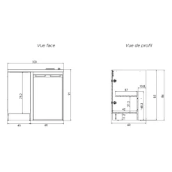 Kitchenette - Domino électrique - Cadette MODERNA