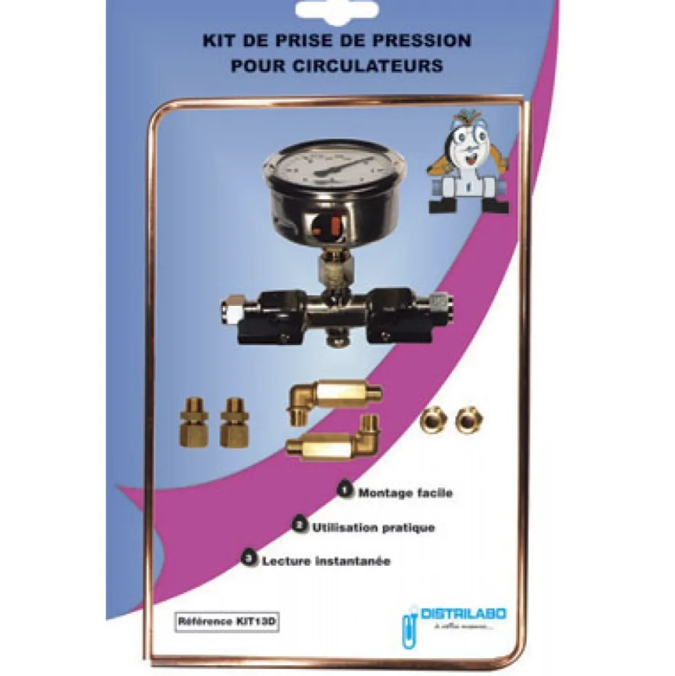 Kit de controle pression 0 / 6 bar DISTRILABO