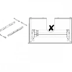 Kit de déviation de la synchronisation Push to open Silent System HETTICH