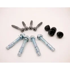 Kit de fixation noir pour pieds de poteaux - FIX B SIMPSON Strong-Tie