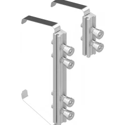 Kit de fixation sur profil aluminium pour paumelle DIAM LA CROISÉE DS
