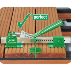 Kit de pose pour terrasse bois avec redresseur de lames Kaiman SPAX