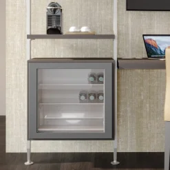 Kit de structure modulaire Zero sol et mur 3 profils et vérins - gris EMUCA