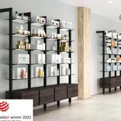 Kit de structure modulaire Zéro - 3 profils - montage au sol et au mur EMUCA